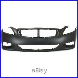 Front Bumper Cover For 2008-2013 Infiniti G37 Convertible/Coupe Primed Plastic