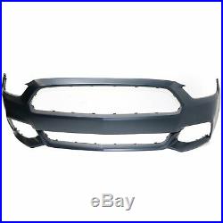 Front Bumper Cover Primed For 2015-2017 Ford Mustang Except Shelby Model CAPA
