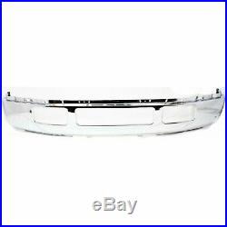 Front Bumper For 2005-2007 Ford F-250 Super Duty, Steel, Chrome