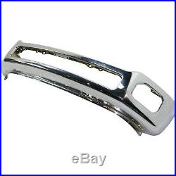 Front Bumper For 2011-2016 Ford F-250 Super Duty Chrome Steel CAPA