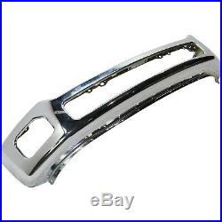 Front Bumper For 2011-2016 Ford F-250 Super Duty Chrome Steel CAPA