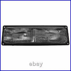 Front Grille Black + Headlights & Side Markers For 1994-2000 Chevy C/K Pickup