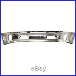 Front Lower Bumper For 2013-2016 Ram 1500 Chrome Steel with fog light holes