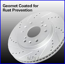Front Rear Drilled Brake Rotors Pads Kit for Ford F-150 F150 2012 2013 2014-2020