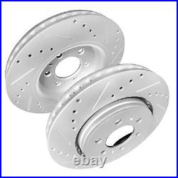 Front & Rear Drilled Disc Brake Rotors Pads Kit fits Ford F-150 2012-2020 6 LUGS