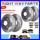 Front & Rear Drilled Rotors Ceramic Brake Pads for 2012 2020 Ford F-150 6 LUGS