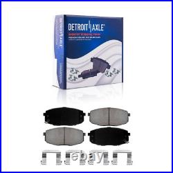 Front Rear Drilled Slotted Rotors Brake Pads kit for 2009 2012 Hyundai Elantra