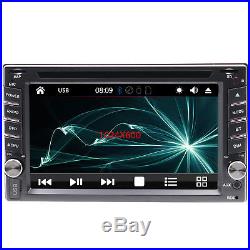 GPS Navigation With Map Bluetooth Radio Double Din 6.2 Car Stereo DVD Player