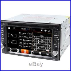 GPS Navigation With Map Bluetooth Radio Double Din 6.2 Car Stereo DVD Player