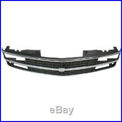 Grille For 1988-93 Chevy C K 1500 Chrome Shell With Black Insert Dual Headlight