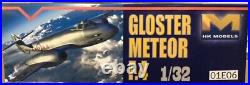 HK MODELS #01E06 1/32 GLOSTER METEOR F. 4 MODEL KIT NIB With DETAIL PARTS