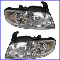 Halogen Headlight Set For 2004-2006 Nissan Sentra Base/S Models with Bulbs Pair
