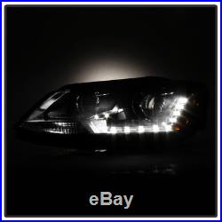 Halogen Model 2011-2017 VW Jetta Sedan LED U-Shape DRL Projector Blk Headlights