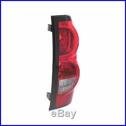 Halogen Tail Light Set For 2004-2006 Chevy Silverado 1500 Clear/Red Lens 2Pcs