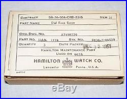 Hamilton Wrist Watch Parts Model 987A for Military