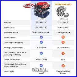 Hands-On V8 Engine Model Kit Educational STEM Toy