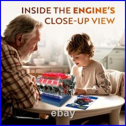 Hands-On V8 Engine Model Kit Educational STEM Toy