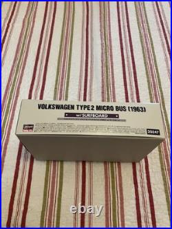 Hasegawa 1/24 Volkswagen Type2 Micro Bus (1963) Withsurfboard New Sealed Parts