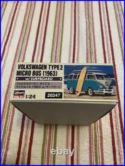Hasegawa 1/24 Volkswagen Type2 Micro Bus (1963) Withsurfboard New Sealed Parts