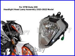 Headlight Head Lamp Assembly 2020-2022 Model For KTM Duke 200