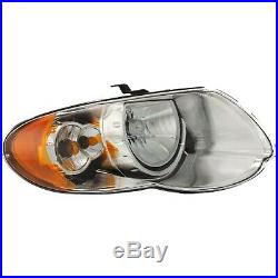 Headlight Set For 2005 2006 2007 Chrysler Town & Country Left and Right 2Pc