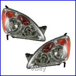 Headlights Headlamps Left & Right Pair Set for 05-06 CRV (Japan Built Models)