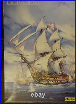 Heller 1100th ship model HMS Victory, NEW OB factory sealed parts, 190 bucks