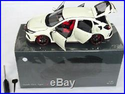 Honda CIVIC 118 Model Type-r LCD Die Cast White Opening Parts Detailed Model