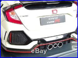 Honda CIVIC 118 Model Type-r LCD Die Cast White Opening Parts Detailed Model