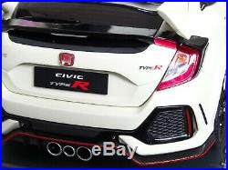 Honda CIVIC 118 Model Type-r LCD Die Cast White Opening Parts Detailed Model