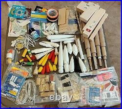 Huge LOT Model Rocket Parts Tubes, Cones, Couplers, Chutes, Rings, Mounts, etc