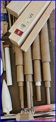 Huge LOT Model Rocket Parts Tubes, Cones, Couplers, Chutes, Rings, Mounts, etc