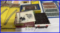 Huge Vintage Lot Model Train Parts Tracks Locomotives Cars Accessories HO+