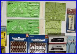 Huge Vintage Lot Model Train Parts Tracks Locomotives Cars Accessories HO+