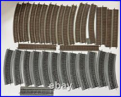Huge Vintage Lot Model Train Parts Tracks Locomotives Cars Accessories HO+
