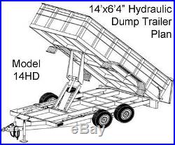 Hydraulic Dump Trailer Parts Kit Tandem Electric Brake Axles Model 14HD HD