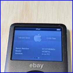 IPod ModelA1238 7thGen 160GB Turns On Bad Hard Drive Parts/Repair Only Read Blw