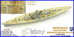 Infini IMW German Navy Battleship Bismarc WoodenDeck Set Model kit Parts IMW3513
