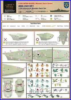 Infini IMW German Navy Battleship Bismarc WoodenDeck Set Model kit Parts IMW3513