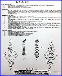 Ingersoll Rand Compatible Model 2475N7.5 type 30 Parts Kit For 2475 Pump