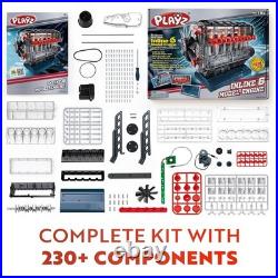 Inline 6 Engine Model Kit 230 STEM Parts for Ages 10+ Build a Working Engine