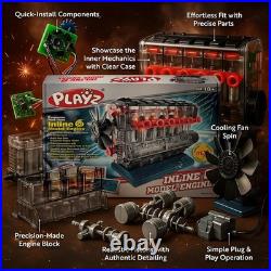 Inline 6 Engine Model Kit 230 STEM Parts for Ages 10+ Build a Working Engine