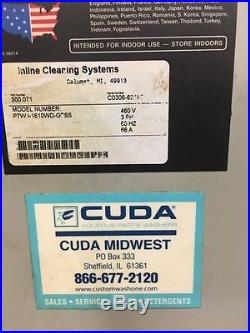 Inline Cleaning Systems Three-Stage Inline Parts Washer, Model PTWI-1610WD-GDSS