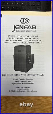Jenfab Industrial Top-load Parts Cleaner HDS Model JRI Parts Cleaning System