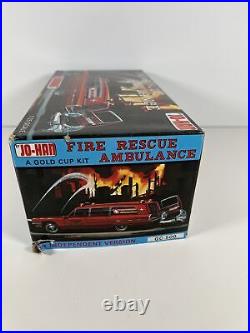Jo-han Gc-500 Detroit Fire Rescue Ambulance Model Car Kit Open Box Sealed Parts