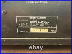 Kenwood Model Nine G Vintage AM/FM Stereo Receiver For Parts