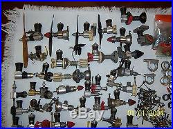Large Vintage Lot Of Cox Model Airplane Engine Parts