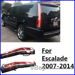 LED Tail Lights For CADILLAC ESCALADE 2007-2014 ESV Red Rear Lamp 2016 Model