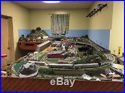 Large Working Model Train Set Complete With Many Spare Parts. 165X112 1980s