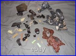 Large lot of vintage aurora monster model parts as is